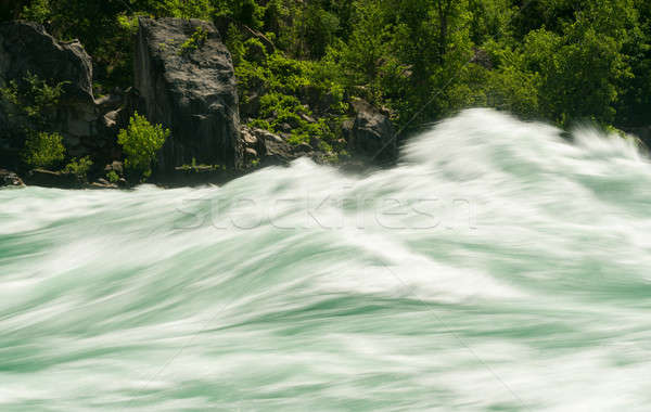 Niagara River at White Water Walk in Canada Stock photo © backyardproductions