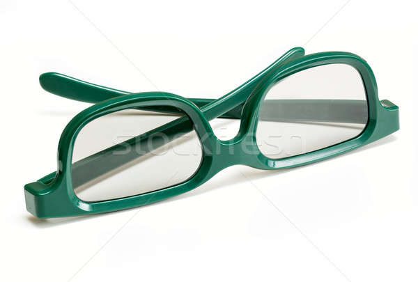 Par gafas 3d películas cine verde 3D Foto stock © backyardproductions