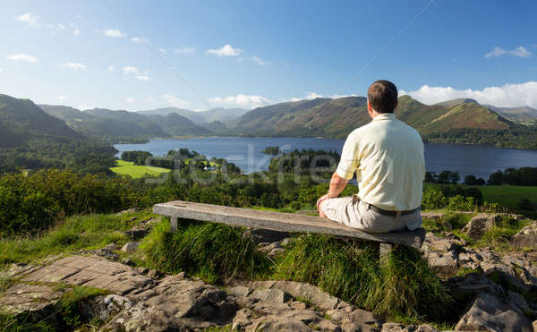 Stock photo: Derwent Water from Castlehead viewpoint
