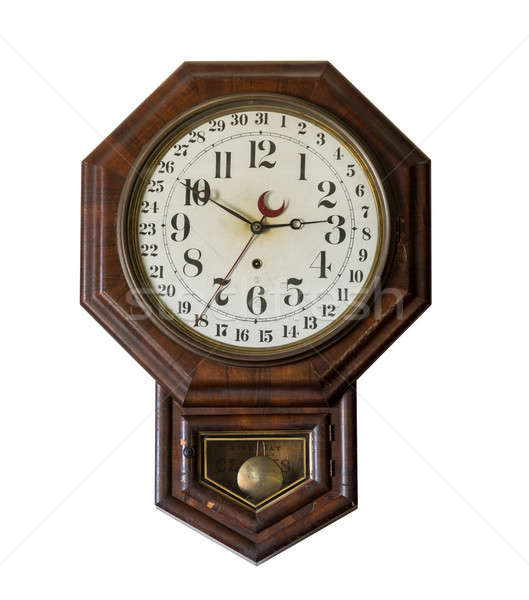 Antique wall clock in old General store at Appomattox Stock photo © backyardproductions