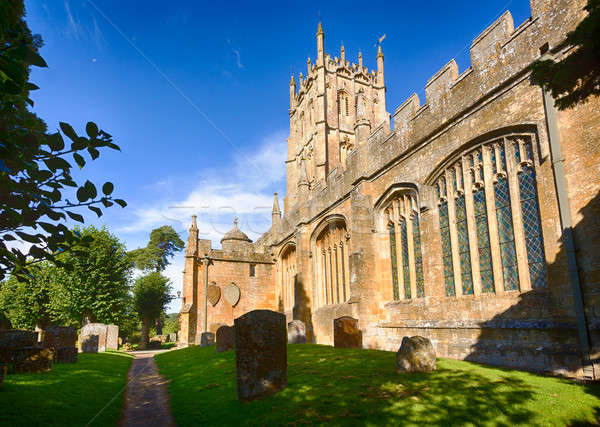Church and graveyard in Chipping Campden Stock photo © backyardproductions