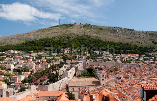 Dubrovnik dachy widoku dachy wieża Zdjęcia stock © backyardproductions