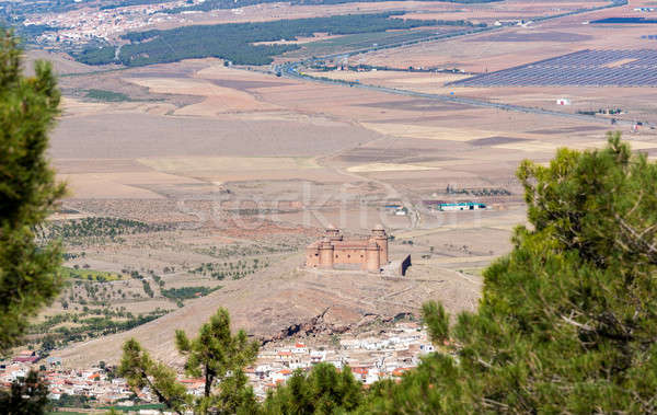 Castle on hilltop above La Calahorra Spain Stock photo © backyardproductions