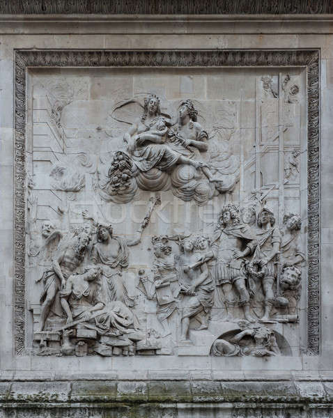 Carving by Caius Gabriel Cibber London Monument Stock photo © backyardproductions