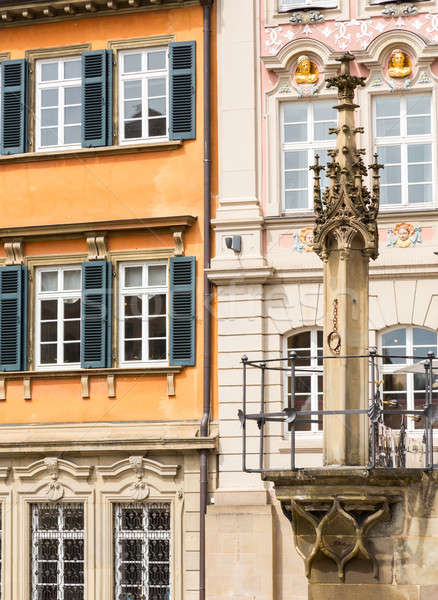 Fountain Schwabisch Hall Germany Stock photo © backyardproductions