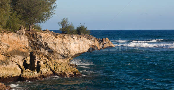 Overhanging lithified cliff Stock photo © backyardproductions