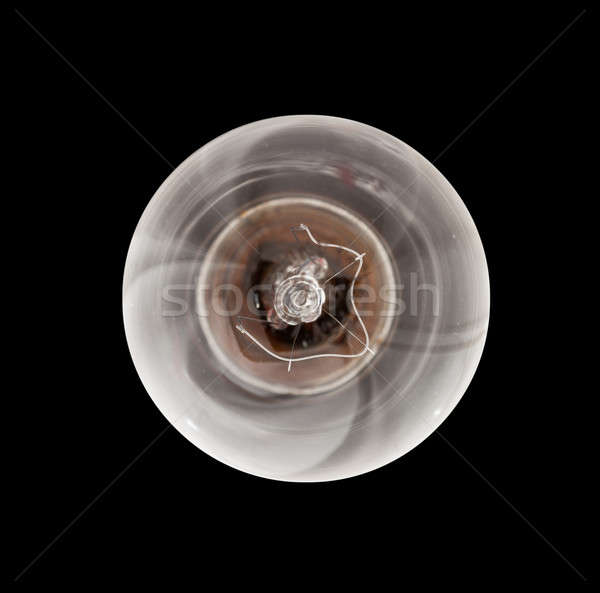 Incandescent light bulb lit from above Stock photo © backyardproductions