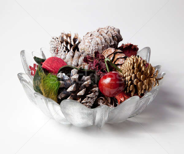 Glass vase holding scented cones Stock photo © backyardproductions