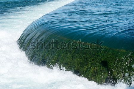 Fluss Kraftwerk Wasser Sammlung Pool Niagarafälle Stock foto © backyardproductions