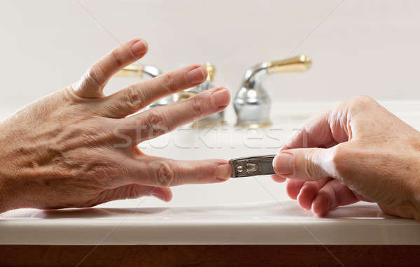 Close up of nail clippers Stock photo © backyardproductions