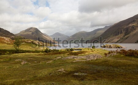 Víz angol Lake District felhős nap tájkép Stock fotó © backyardproductions