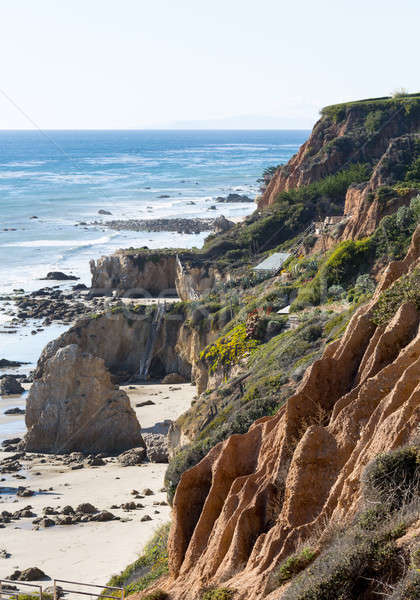 Сток-фото: пляж · Калифорния · горная · порода · океана · воды · природы