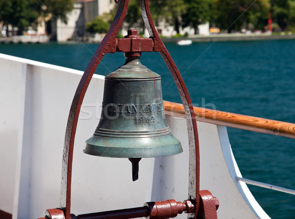 Dzwon prom łuk statku niebo charakter Zdjęcia stock © backyardproductions