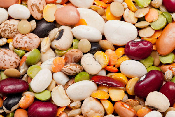 Stock photo: Mix of 17 beans and barley