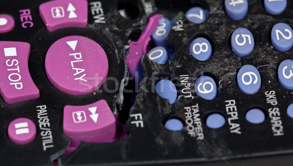 пультом сломанной Focus играть кнопки остановки Сток-фото © backyardproductions