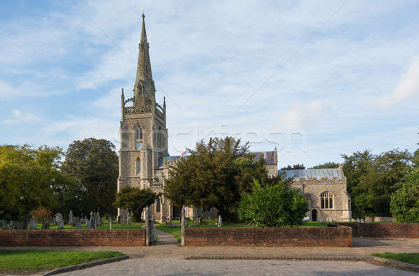 Flint church in Woolpit Suffolk Stock photo © backyardproductions