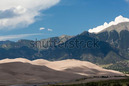 Részlet nagyszerű homok park Colorado hegyek Stock fotó © backyardproductions