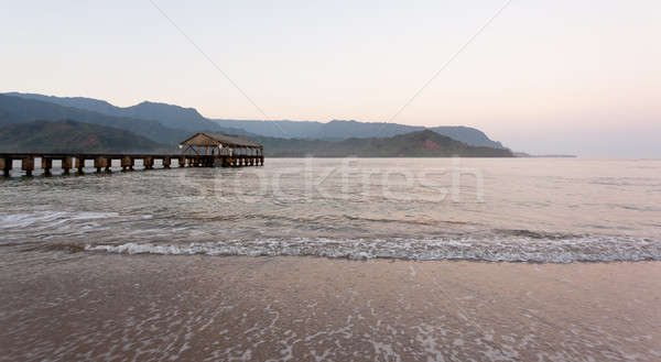 Sunrise in Hanalei Bay Kauai Stock photo © backyardproductions