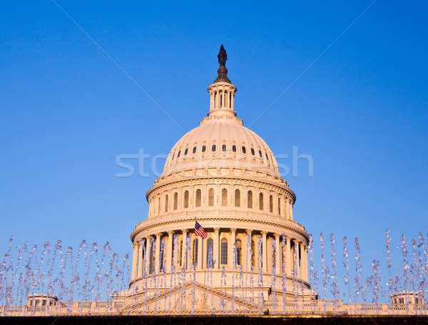 Sol frente edificio Washington DC iluminado Foto stock © backyardproductions