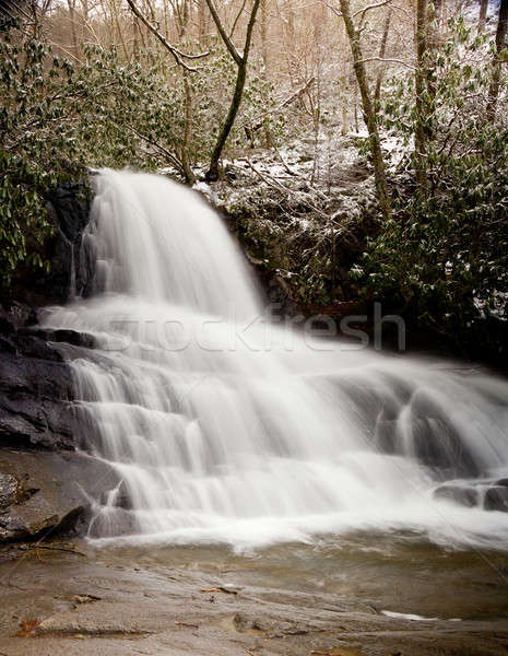 Laurel Falls in Smoky Mountains in snow Stock photo © backyardproductions