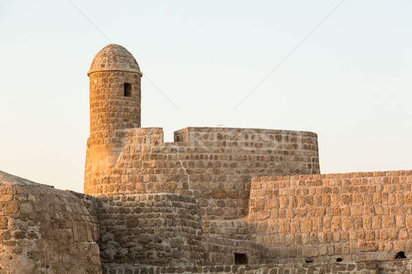 Old Bahrain Fort at Seef in late afternoon Stock photo © backyardproductions