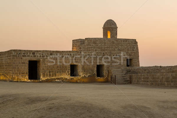 Edad Bahréin fuerte puesta de sol viaje castillo Foto stock © backyardproductions