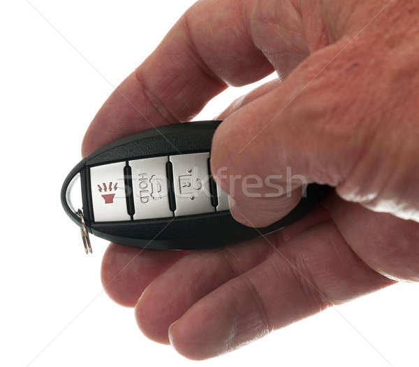 большой палец руки беспроводных двери черный современных автомобилей Сток-фото © backyardproductions