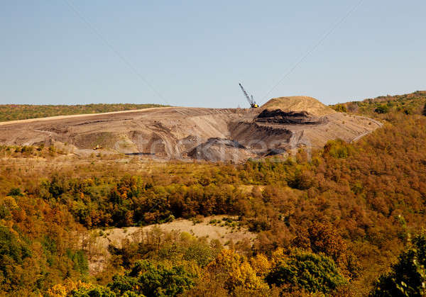 Mountain top coal quarry Stock photo © backyardproductions