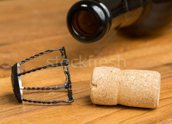 Champagne style cork belgium beer bottle Stock photo © backyardproductions