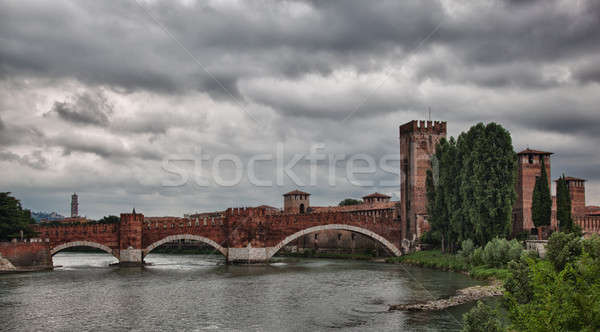 Castel Vecchio bridge Stock photo © backyardproductions