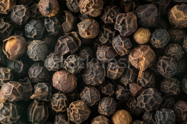Macro foto nero granello di pepe semi pepe nero Foto d'archivio © backyardproductions