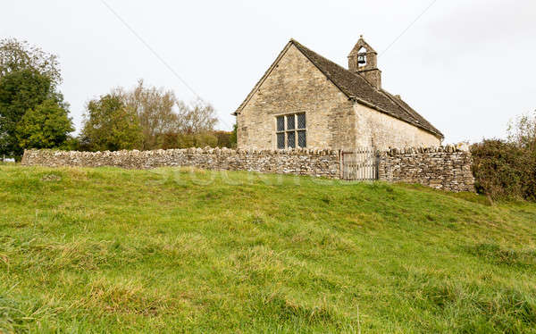 Exterior of St Oswald parish church Widford Stock photo © backyardproductions