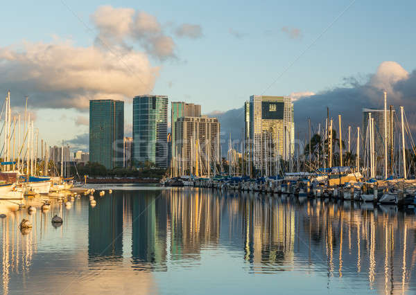 Harbor at Ala Moana Oahu Hawaii Stock photo © backyardproductions