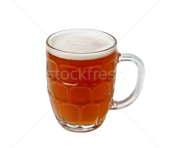 Englisch Pint golden ale braun Bier Stock foto © backyardproductions