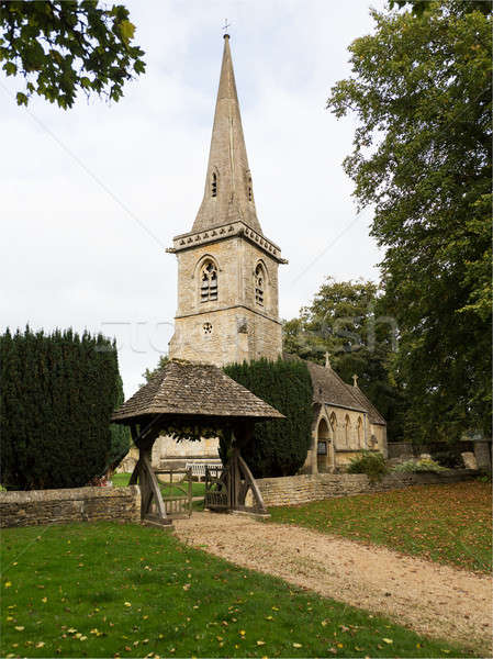Old church in Cotswold district of England Stock photo © backyardproductions