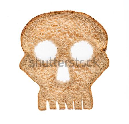 Tranche pain forme crâne pièce [[stock_photo]] © backyardproductions