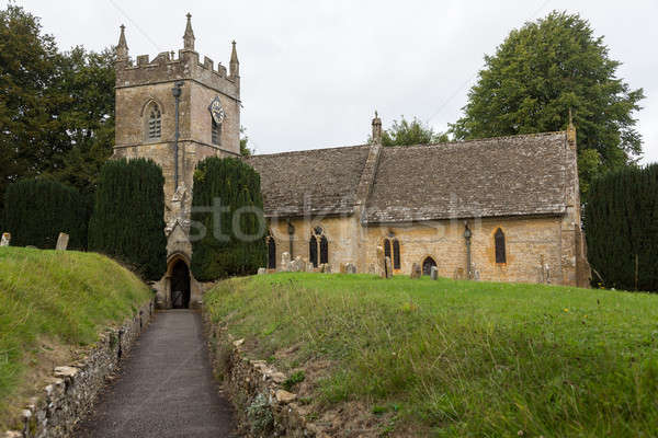 Old Church in Cotswold district of England Stock photo © backyardproductions