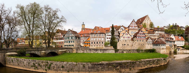 Panorama of Schwabisch Hall Germany Stock photo © backyardproductions