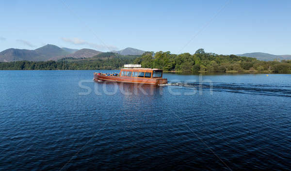 Hajók víz Lake District perem angol kora reggel Stock fotó © backyardproductions