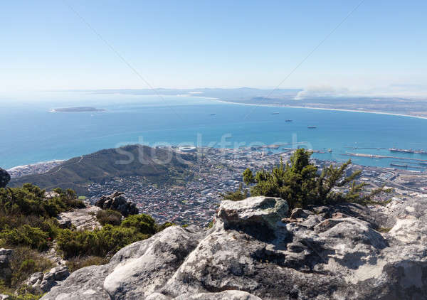 Tabela montanha Cidade do Cabo África do Sul ver rochas Foto stock © backyardproductions