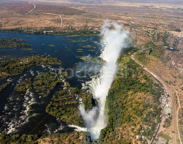 Victoria Falls on Zambezi River Stock photo © backyardproductions