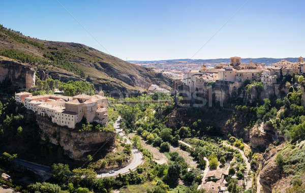 Spanyolország öreg város Európa utazás panorámakép Stock fotó © backyardproductions
