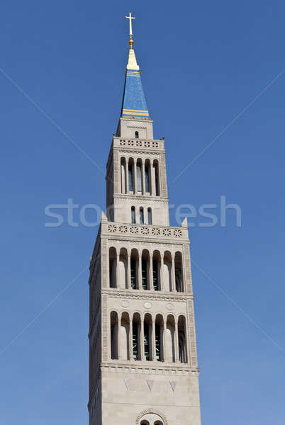 Basilika Schrein Glocke Turm Washington DC Winter Stock foto © backyardproductions