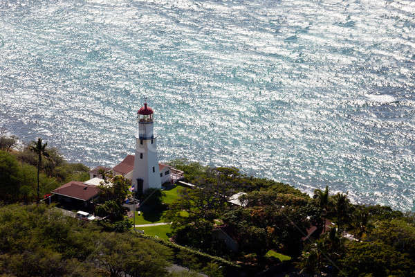 Lighthouse on coast of Waikiki in Hawaii Stock photo © backyardproductions