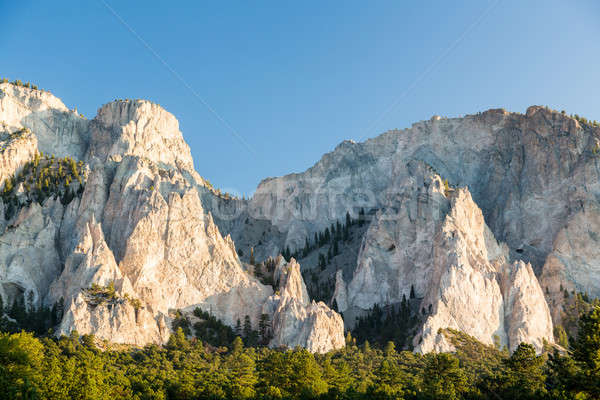 Chalk cliffs of Mt Princeton Colorado Stock photo © backyardproductions