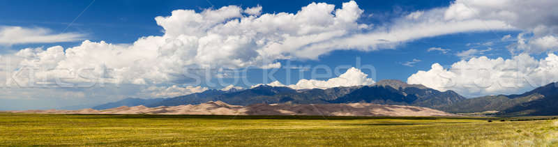 Panorama of Great Sand Dunes NP  Stock photo © backyardproductions
