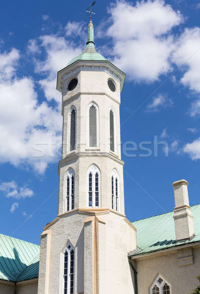 Gerichtsgebäude Turm Dach Virginia Himmel Stock foto © backyardproductions