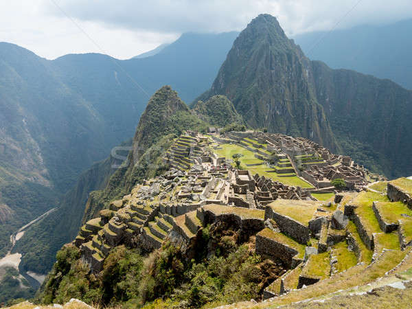 Machu Picchu regio Peru ochtend mist landschap Stockfoto © backyardproductions