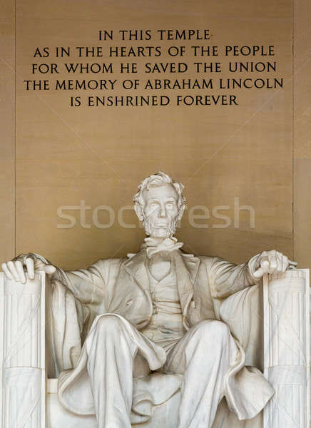 Elnök szobor Washington DC építészet márvány szobor Stock fotó © backyardproductions