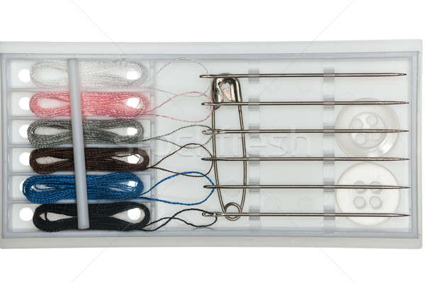 Plastic sewing kit for repairing clothes Stock photo © backyardproductions